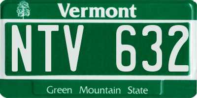 VT license plate NTV632