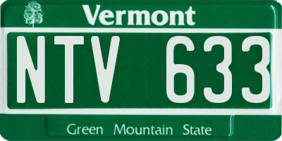 VT license plate NTV633