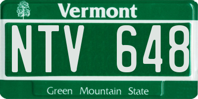 VT license plate NTV648