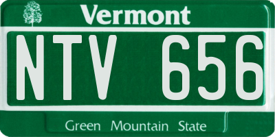 VT license plate NTV656