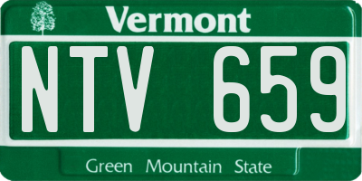 VT license plate NTV659