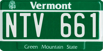 VT license plate NTV661