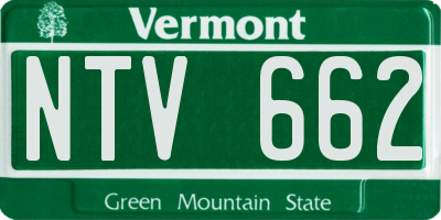 VT license plate NTV662