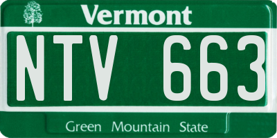 VT license plate NTV663