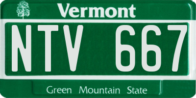 VT license plate NTV667