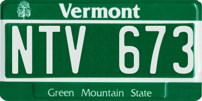 VT license plate NTV673