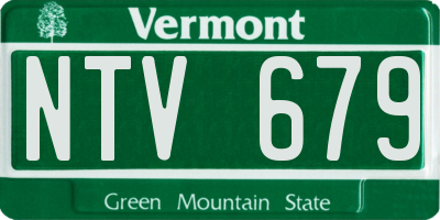 VT license plate NTV679