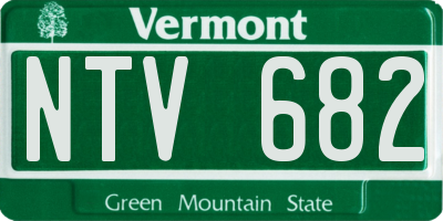 VT license plate NTV682