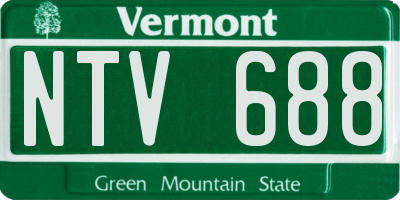VT license plate NTV688
