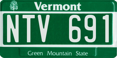 VT license plate NTV691