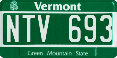 VT license plate NTV693