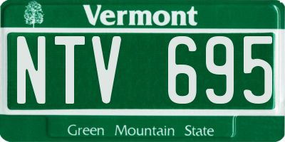 VT license plate NTV695