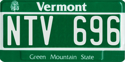 VT license plate NTV696