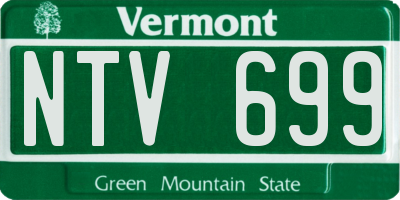 VT license plate NTV699