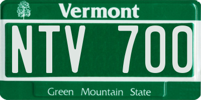 VT license plate NTV700