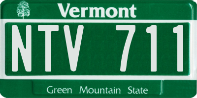 VT license plate NTV711