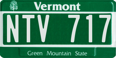VT license plate NTV717