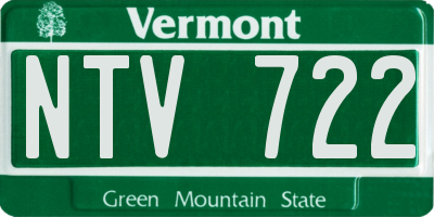 VT license plate NTV722