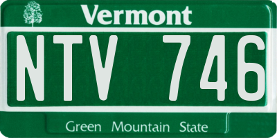 VT license plate NTV746