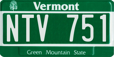 VT license plate NTV751