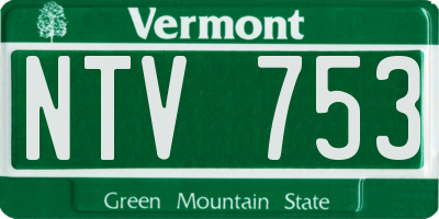 VT license plate NTV753