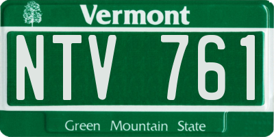VT license plate NTV761