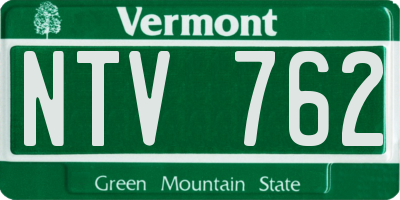 VT license plate NTV762