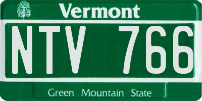 VT license plate NTV766