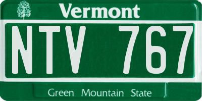 VT license plate NTV767