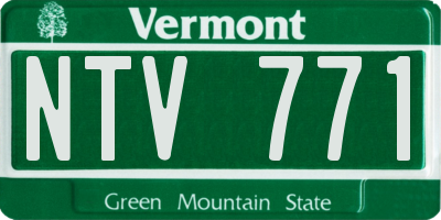 VT license plate NTV771