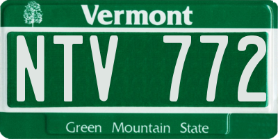 VT license plate NTV772
