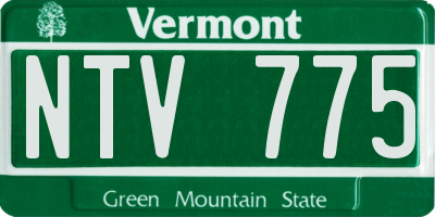 VT license plate NTV775