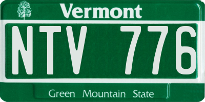 VT license plate NTV776