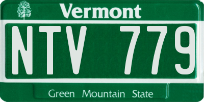 VT license plate NTV779
