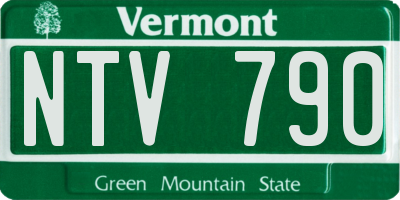 VT license plate NTV790