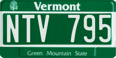 VT license plate NTV795