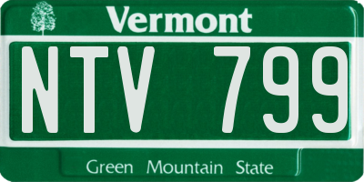 VT license plate NTV799