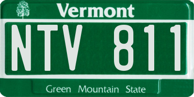 VT license plate NTV811