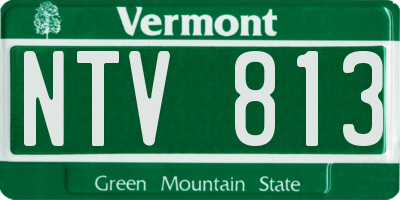 VT license plate NTV813