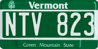 VT license plate NTV823