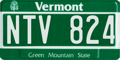 VT license plate NTV824