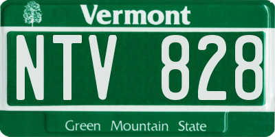 VT license plate NTV828
