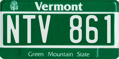 VT license plate NTV861