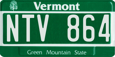 VT license plate NTV864