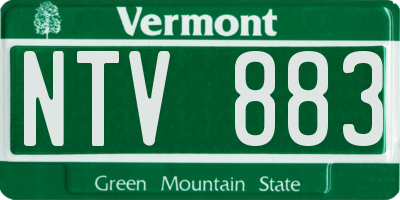 VT license plate NTV883
