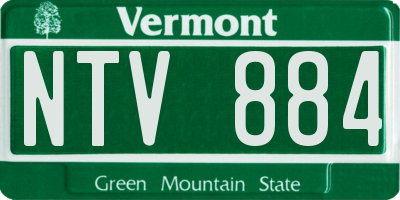 VT license plate NTV884
