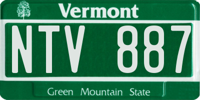 VT license plate NTV887