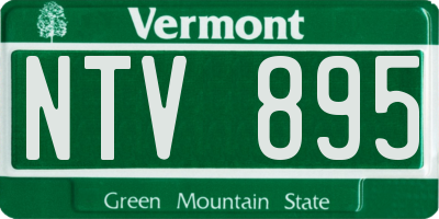 VT license plate NTV895