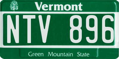 VT license plate NTV896
