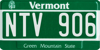 VT license plate NTV906